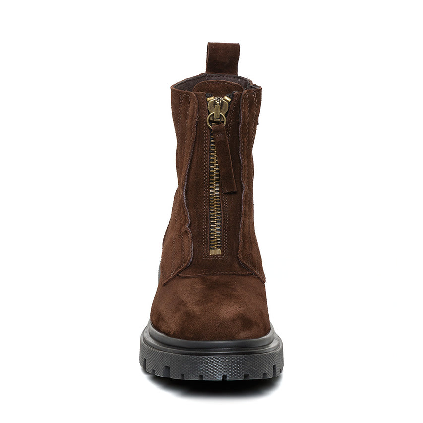 Rilana Bootie DK BROWN SUEDE