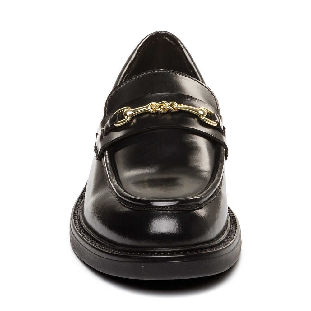 Huddles Flat Shoe BLACK LEATHER – Steve Madden Europe